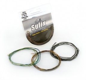 SufixCamoLeadersfastsinking90cm2leadersperpack-20